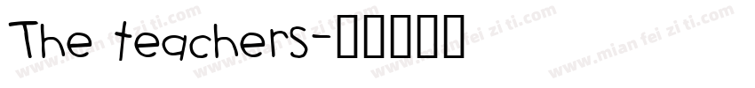 The teachers字体转换